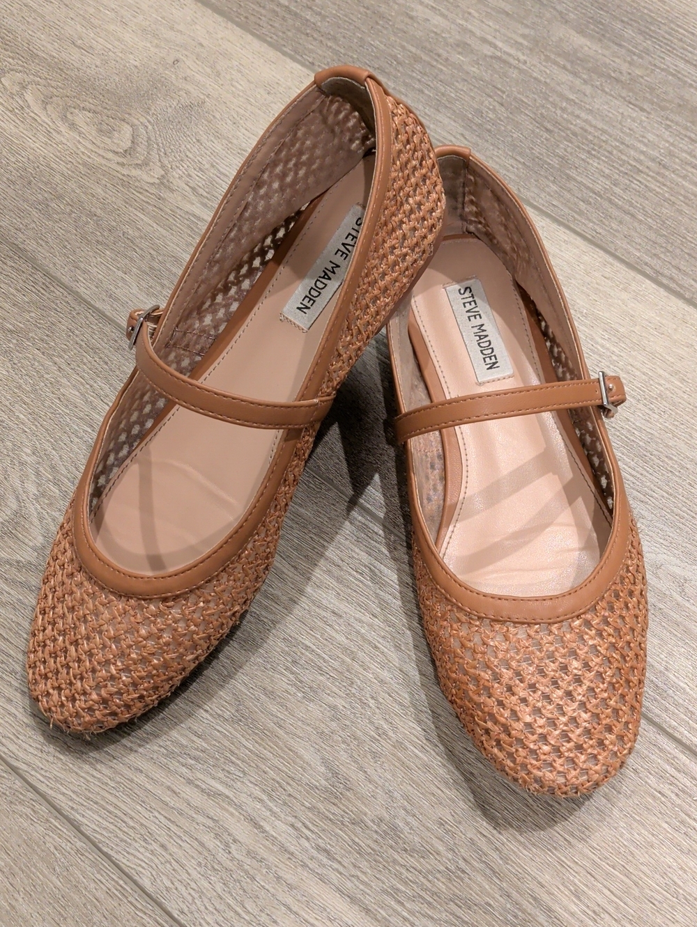 Steve Madden Woven Mary Jane Flats Size 9.5